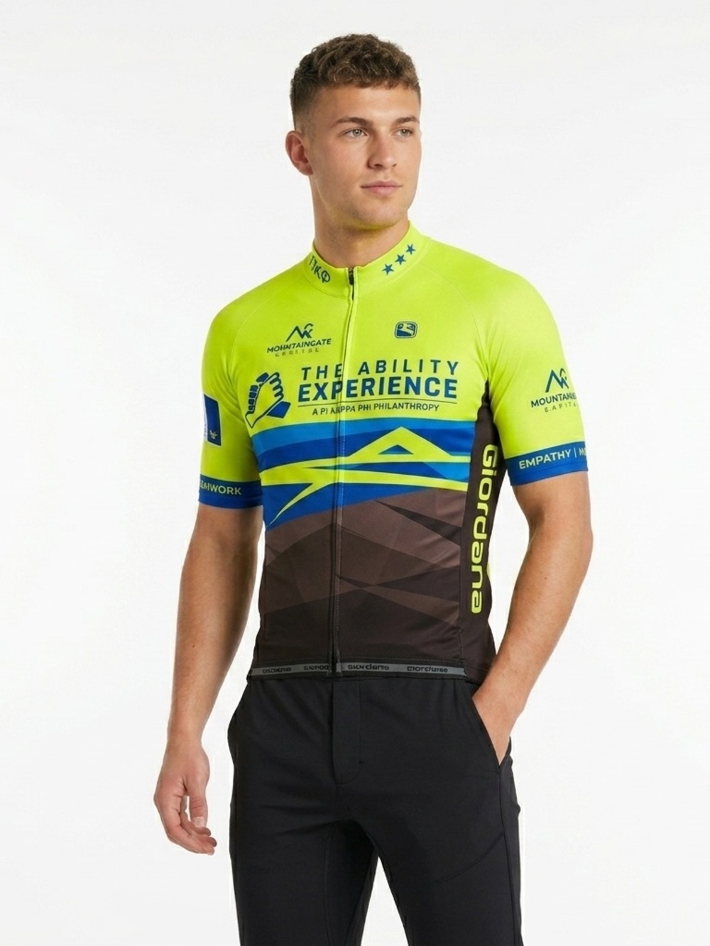 Giordana Vero Pro Cycling Jersey Journey Of Hope Neon Yellow Size P